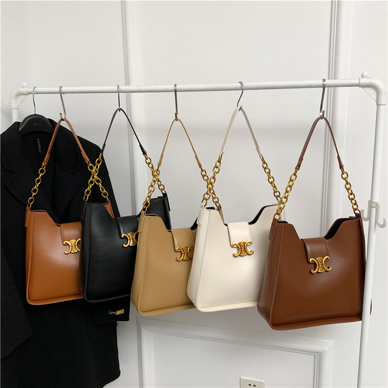 Fashion Women's Pu Leather Handbags Pure Color Shoulder Tote Bags Wholesale