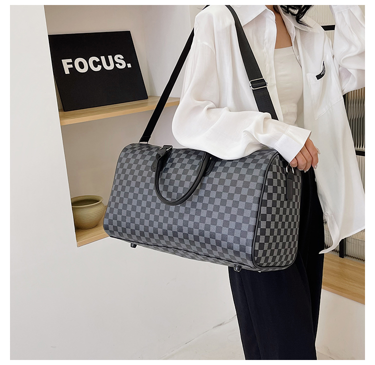 6 Colors Fashion Large Capacity Pu Leather Irregular Printing Shoulder Bags Weekender Overnight Duffle Bag