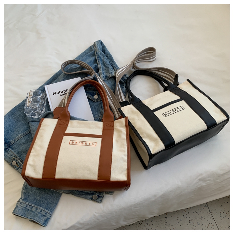 High Quality Tote Bag Canvas Laptop Bag Shoulder Bags Treandy Women Handbag for Travel