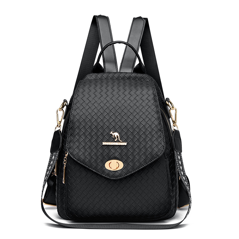 Cheap Laptop Backpack for Women PU Leather Backpack Vintage for College Bookbag