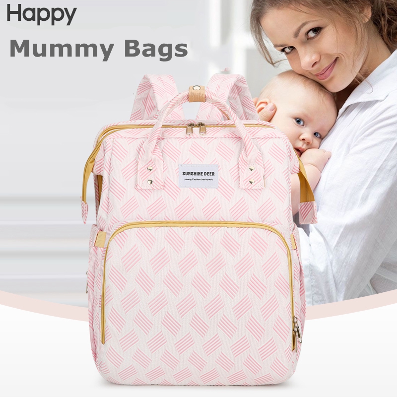 Wholesale Multi Functional Travel Portable Baby Bag Diaper Waterproof Backpack Large Capacity Bag