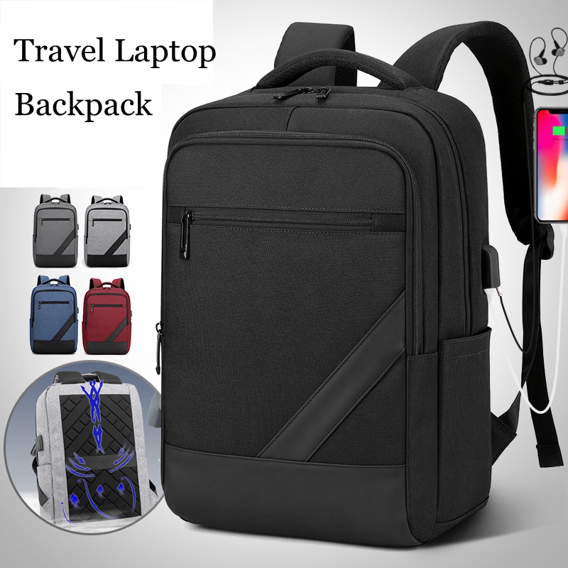 New Hot Sale USB Interface Nylon High Quality Shoulder Computer Bag Business Commuting Travel Schoolbag Bag