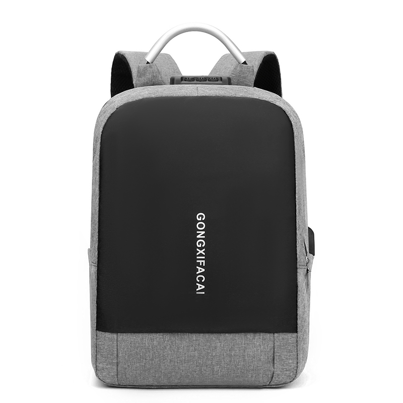 Factory Outlet Large Capacity Anti-theft Combination Lock Waterproof Laptop Business Backpack With USB Charging Port