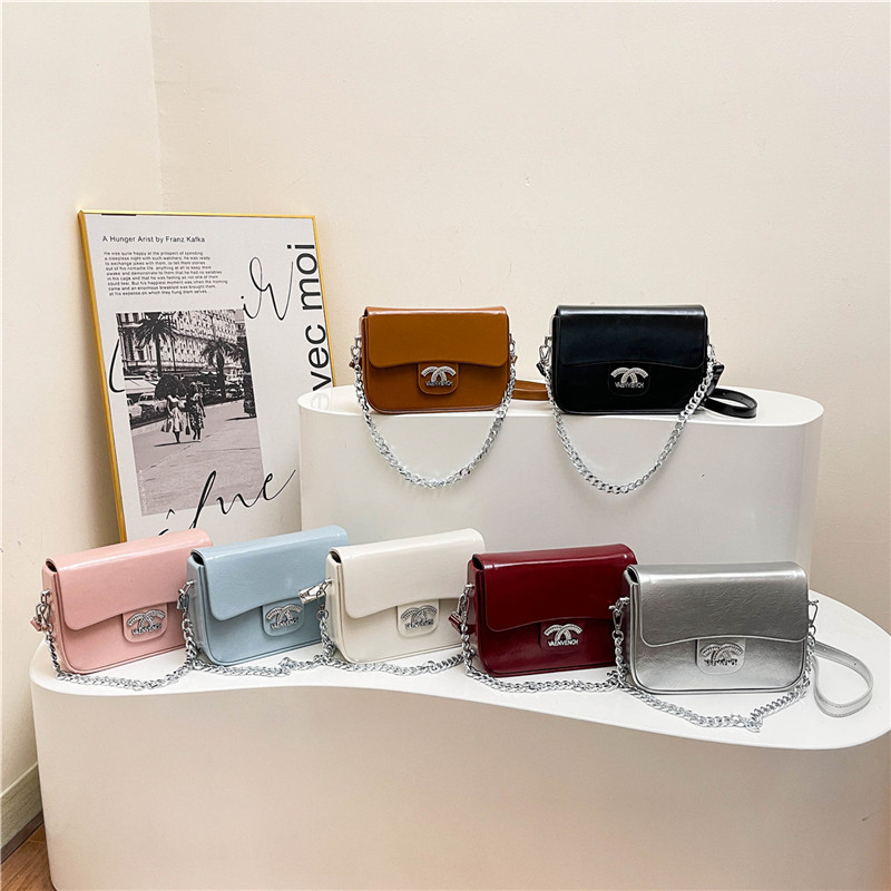 Factory Wholesale Fashion Designer Pure Color Purse Crossbody Sling Handbag Popular Ladies Bag